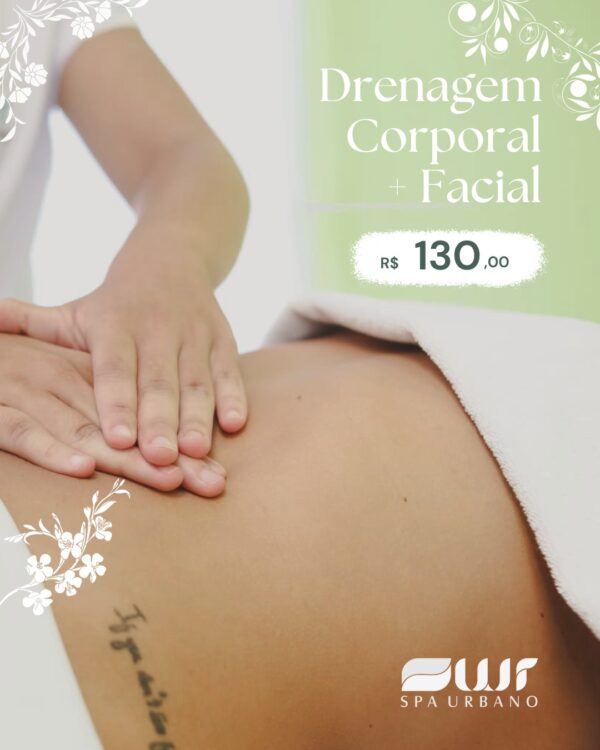 Drenagem Corporal + Facial 01:30h